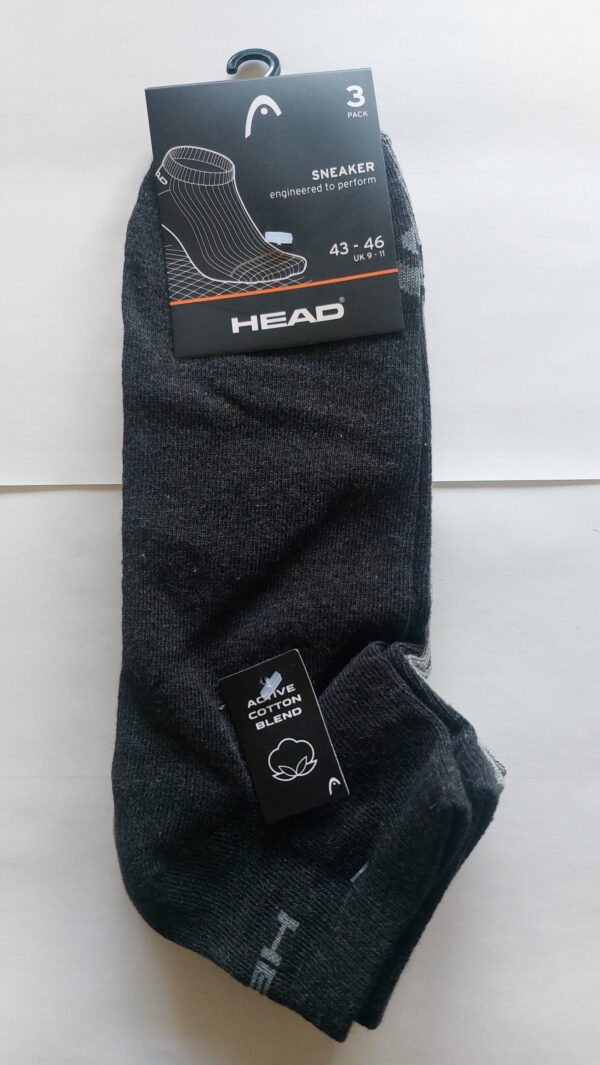 HEAD SNEAKER 3P UNISEX HALL MIX SPORDISOKK - Image 3